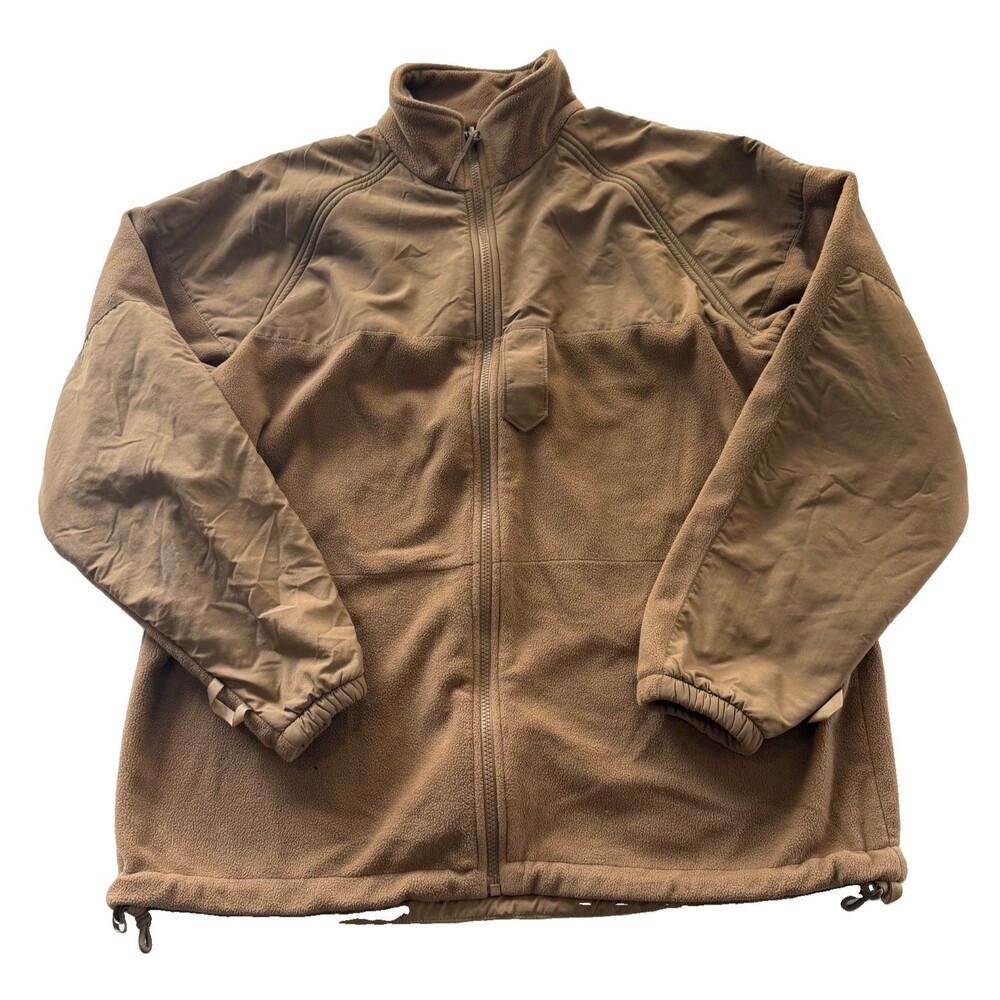 Navy Working Uniform Parka Liner Mens Medium Regular Coyote Brown Fleece